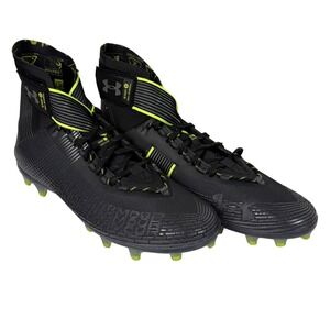 Under Armour Highlight MC Mens 3023716-004 Black Gray Football Cleats‎ Size 12